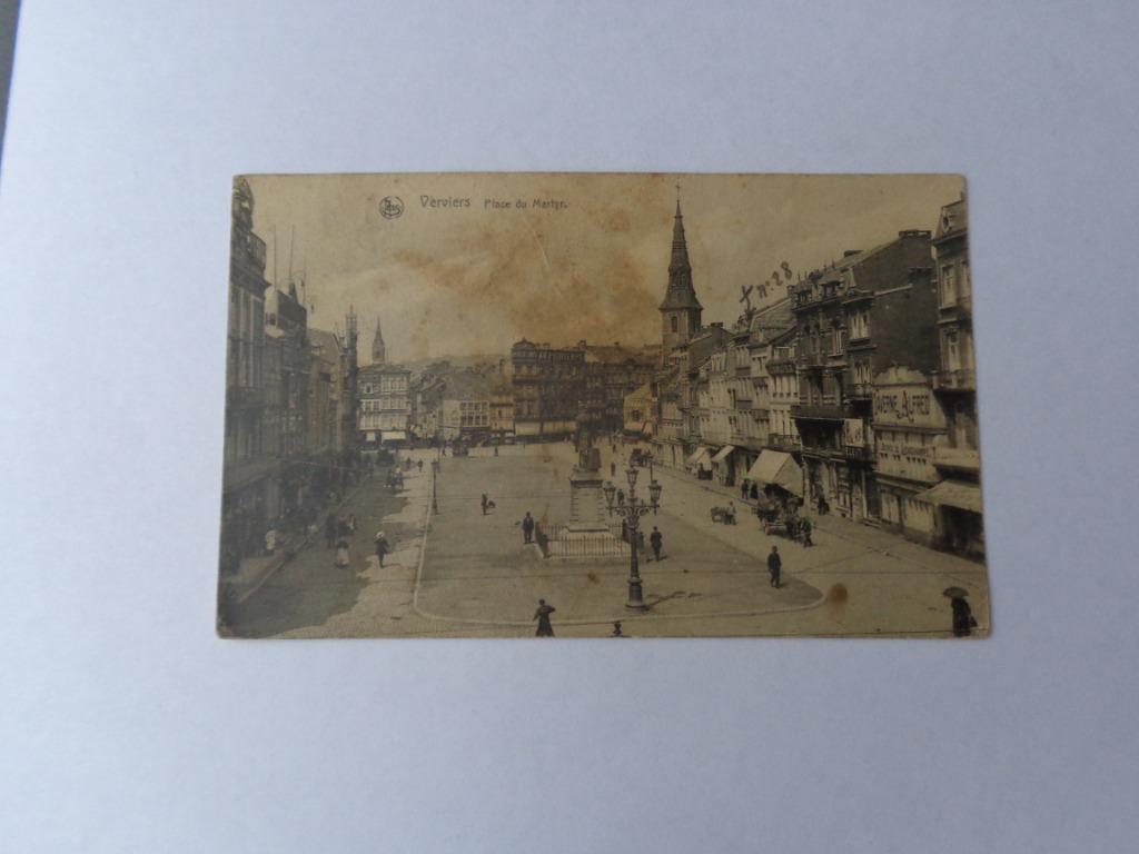 Ancienne carte postale de Verviers, Enlèvement