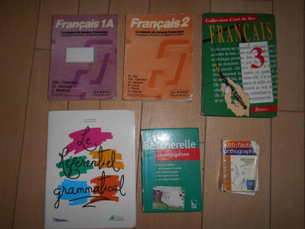 ENSEIGNEMENT : 6 LIVRES POUR LE FRANCAIS, Enlèvement, Utilisé, Enseignement secondaire inférieur, Français