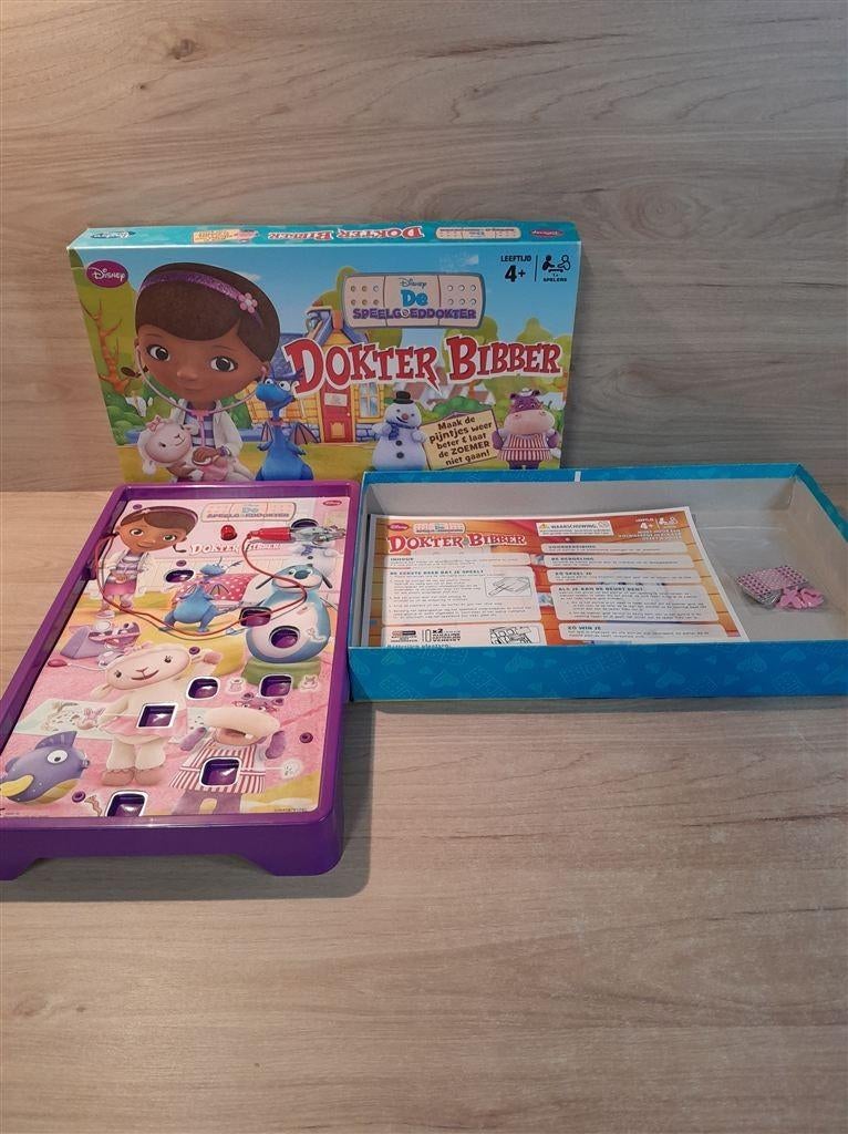 dokter bibber - de speelgoed dokter - s6192, Hobby en Vrije tijd, Gezelschapsspellen | Bordspellen, Zo goed als nieuw, Verzenden