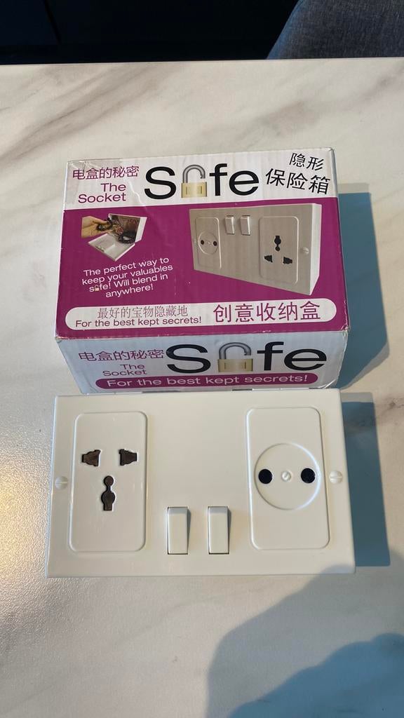 Safe box The Socket nieuw, Huis en Inrichting, Brandblussers en Brandkasten, Ophalen, Nieuw