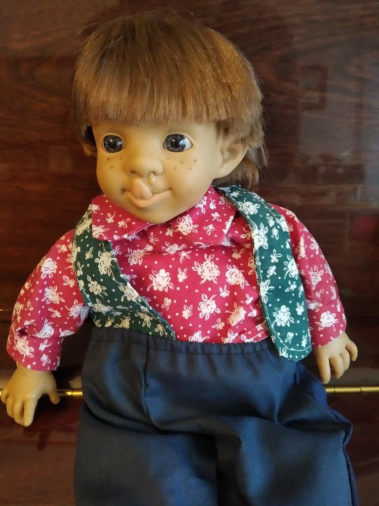 Vintage karakter pop  Jumaco Spanje 2 st, Verzamelen, Poppen, Gebruikt, Pop, Ophalen of Verzenden