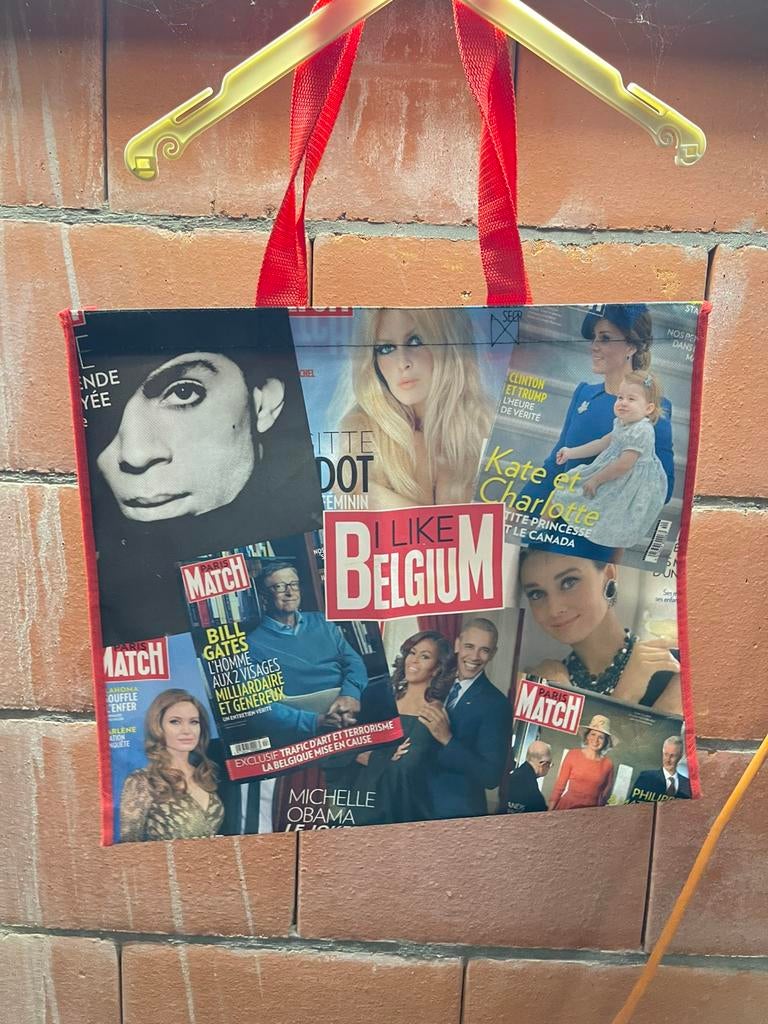 I like Belgium een draagtas Paris Match, Bijoux, Sacs & Beauté, Sacs | Sacs à bandoulière, Enlèvement ou Envoi