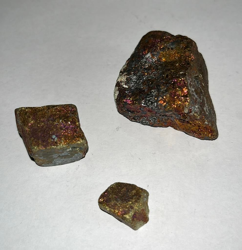 Chalcopyriet(peacock ore) - 103gram totaal, Ophalen of Verzenden, Nieuw