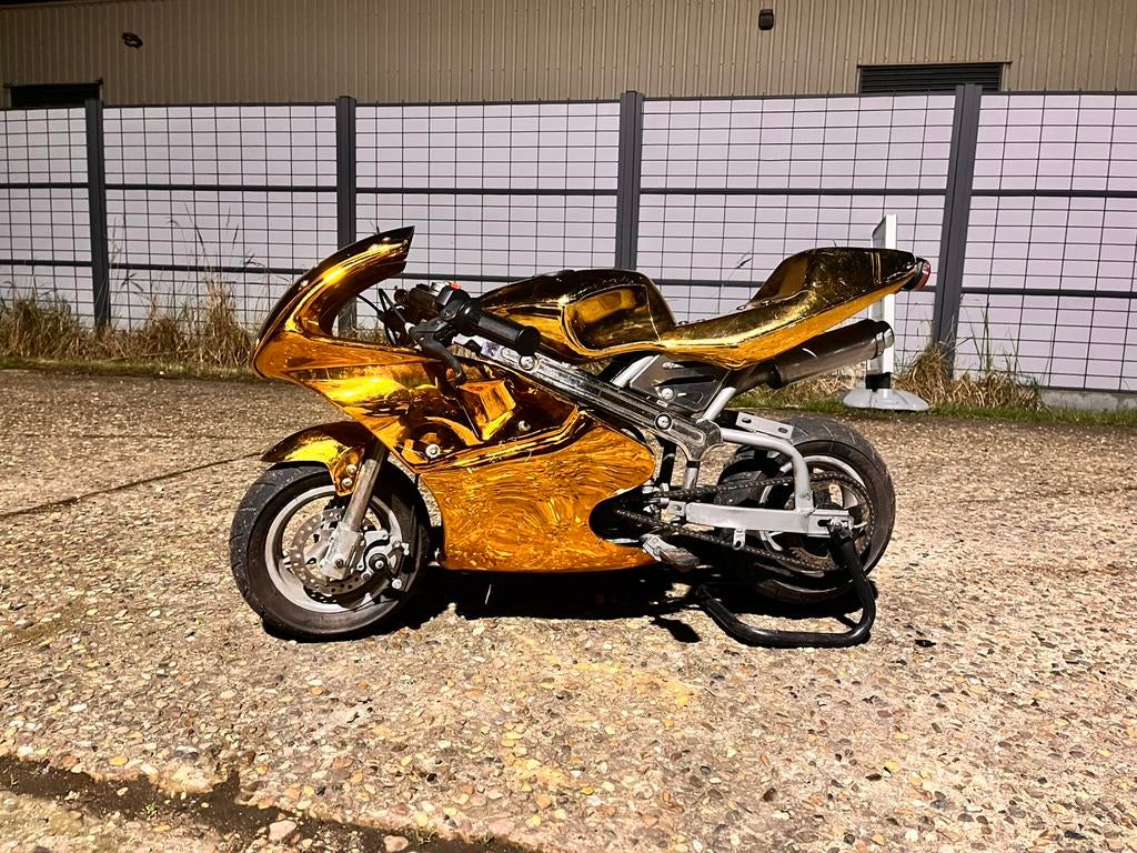 Vélo de poche 49cc 2t doré, Enlèvement, Comme neuf, 49 cm³, Autres types