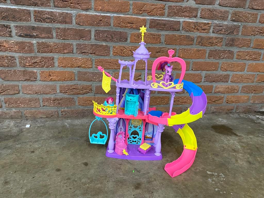 My Little Pony Twilight Sparkle’s Regenboog kasteel, Ophalen, Zo goed als nieuw