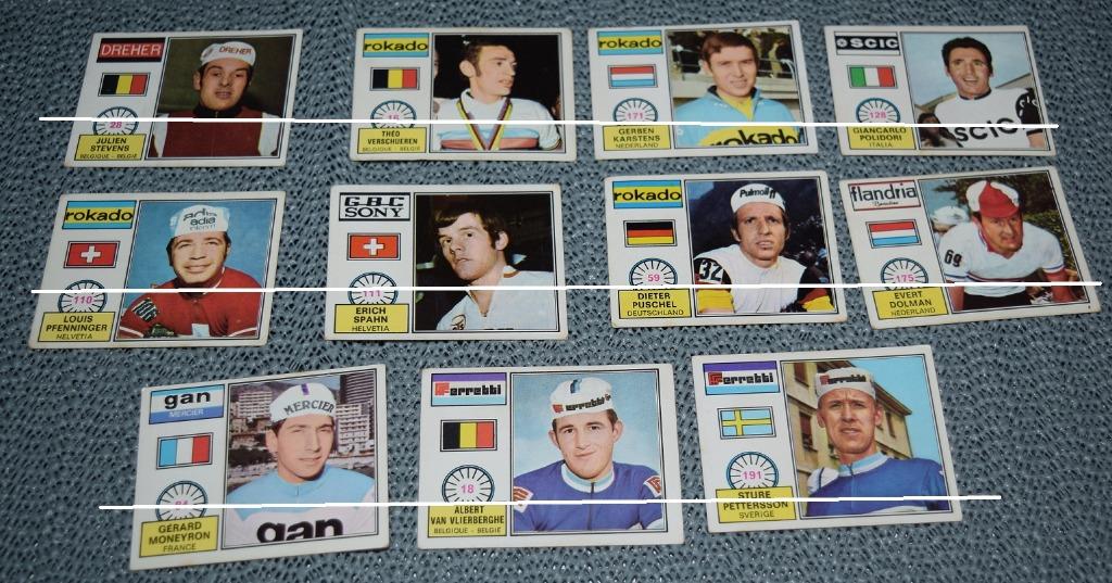 Autocollants Panini/Cycling/Sprint 72/27, Envoi, Utilisé, Affiche, Image ou Autocollant