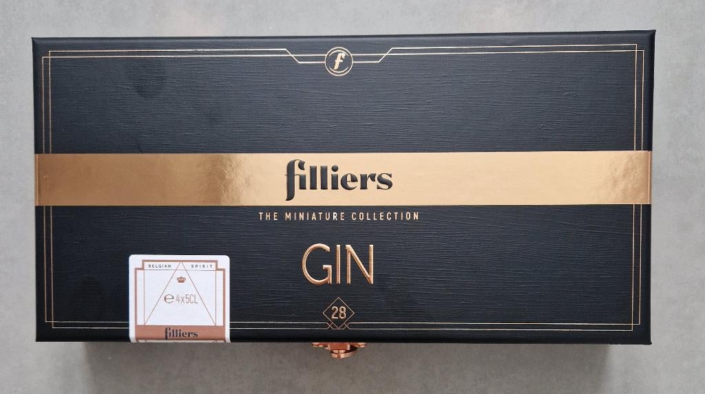 Filliers Dry Gin Miniatures Collection Box 46% 4x5cl, Ophalen, Nieuw, Overige typen