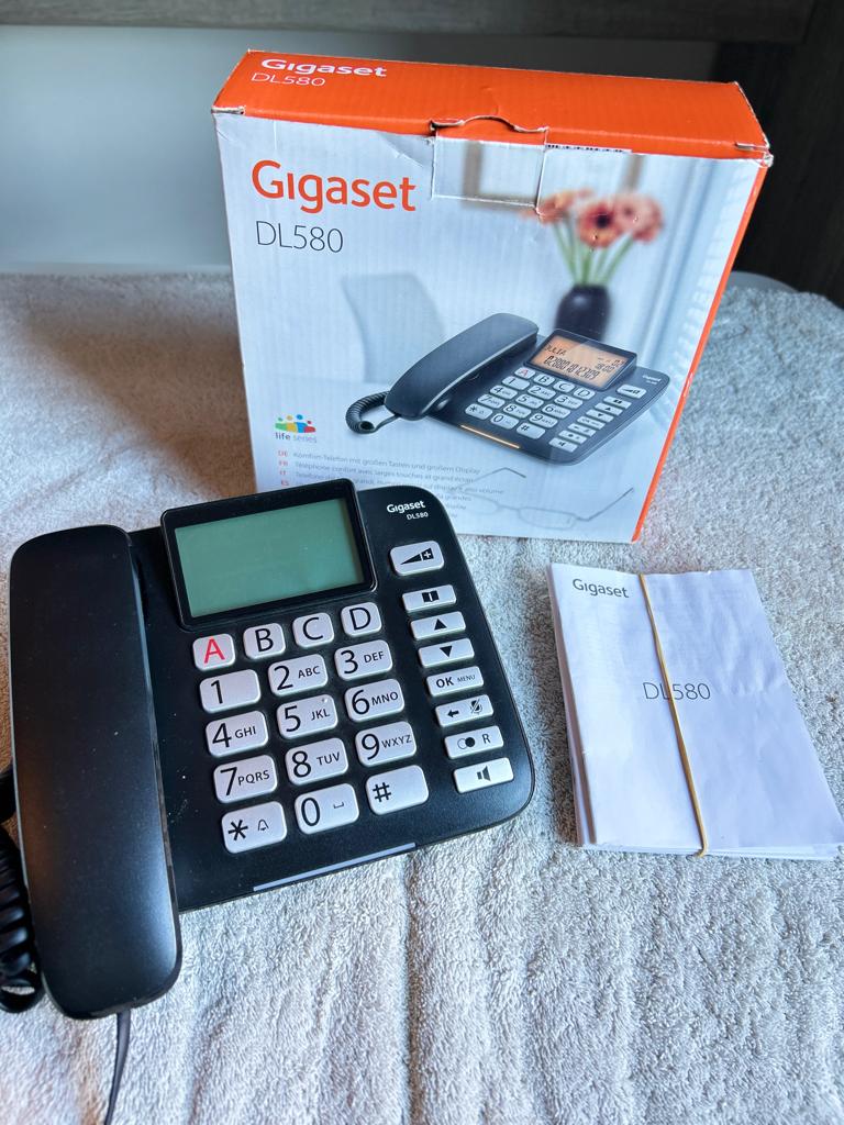 Telefoon senioren Gigaset DL580, Ophalen, Zo goed als nieuw