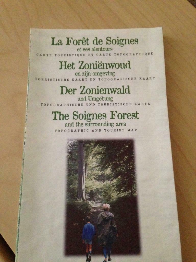 Carte Fôret de Soignes - Zoniënwoud Kaart, Livres, Enlèvement ou Envoi, Comme neuf, Belgique