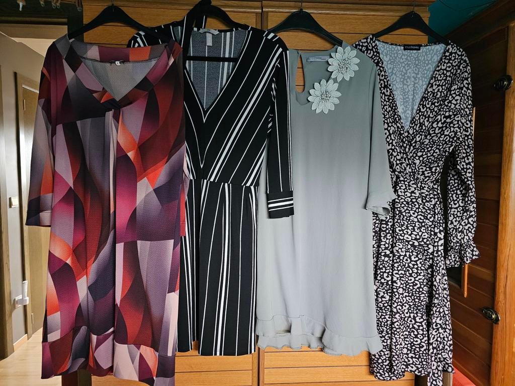 Lot 4 nette merk kleedjes, v hals & Driekwart mouwen, Kleding | Dames, Ophalen of Verzenden