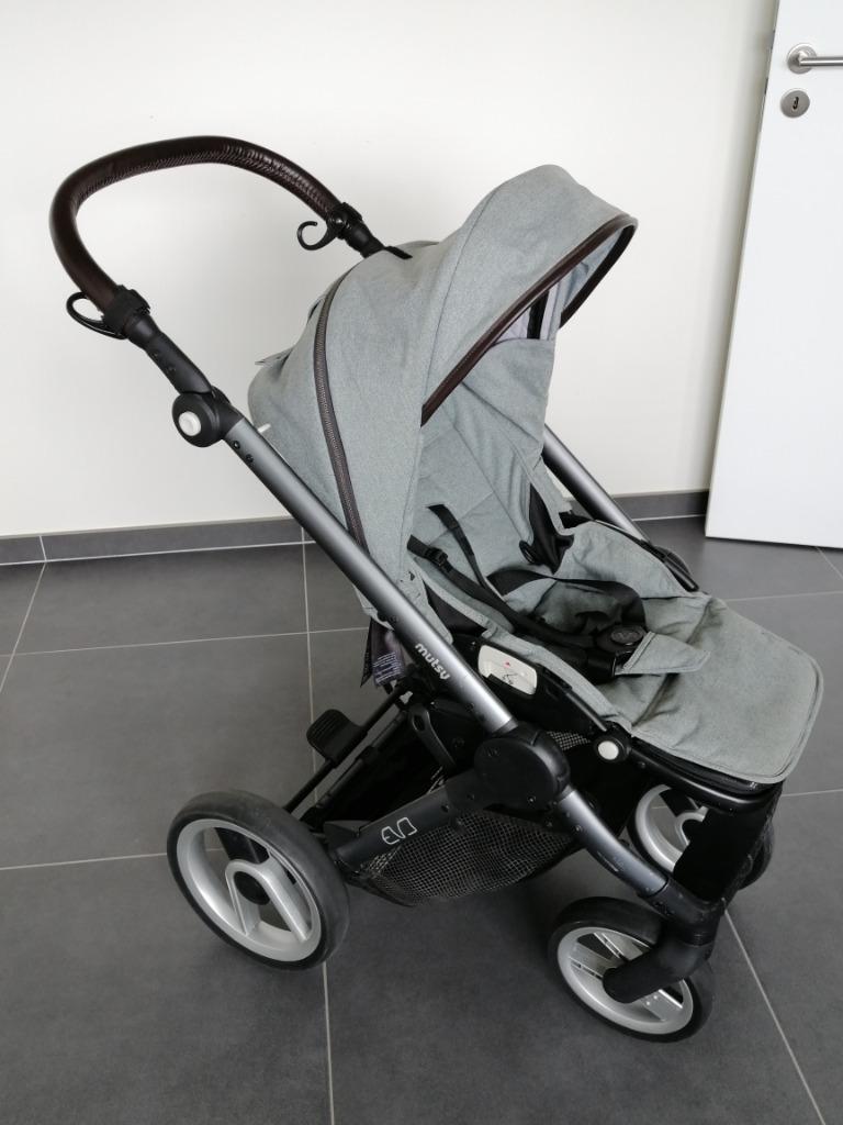 Wandelwagen Mutsy Evo Farmer Mist, Tige de poussée réglable, Poussette combi, Comme neuf, Enlèvement