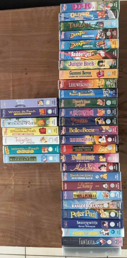 40x VHS video cassettes, Tekenfilm, Alle leeftijden, Kinderprogramma's en -films, Ophalen of Verzenden
