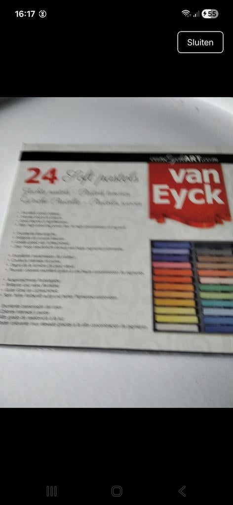 Soft pastels Van Eyck, Ophalen of Verzenden
