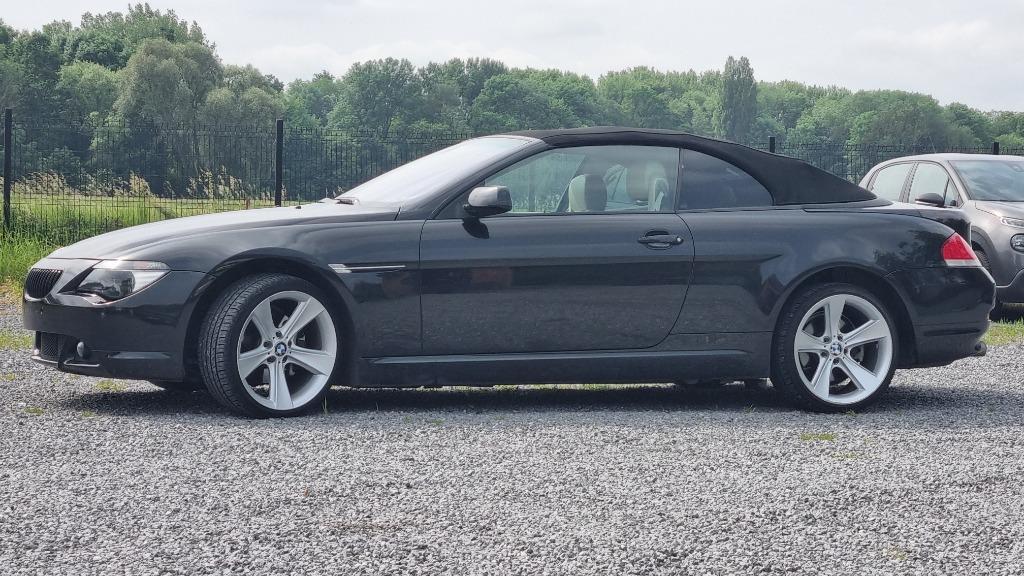 BMW 630 - Cabrio-3,0 Benz-2005, Auto's, BMW, Bedrijf, Te koop, 6 Reeks, Benzine, Cabriolet, Automaat, Leder, Ophalen