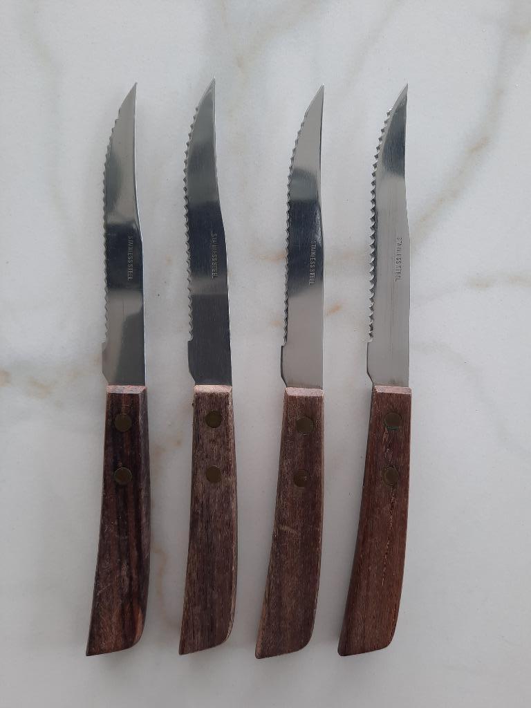 Steakmessen, Maison & Meubles, Cuisine | Couverts, Enlèvement ou Envoi, Comme neuf, Bois