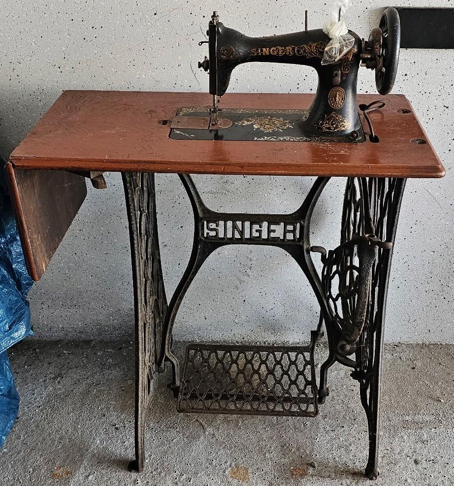 Naaimachine singer antiek 1928, Ophalen