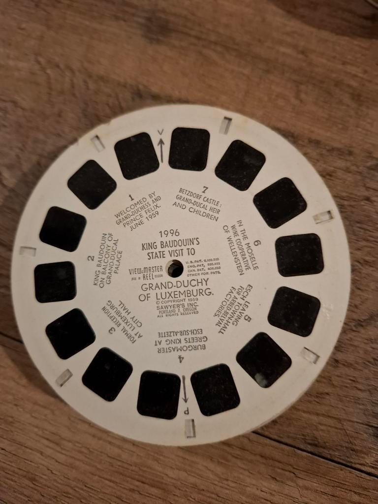 Viewmaster : visite officielle du roi Baudouin au GDL 1996, Envoi, Comme neuf