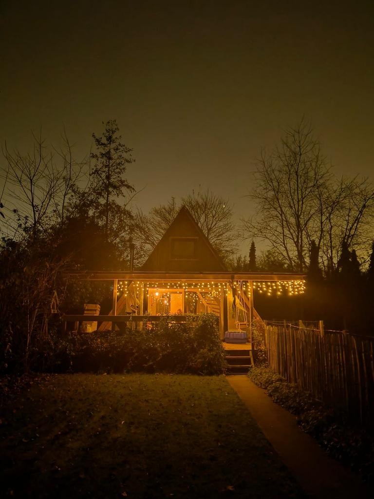 Sfeervolle chalet 7mx7m met aangebouwd terras