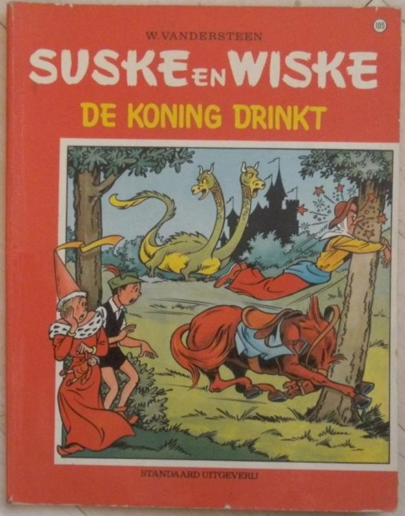 Suske en Wiske nr. 105 - De koning drinkt ( 1970 ), Boeken, Ophalen of Verzenden