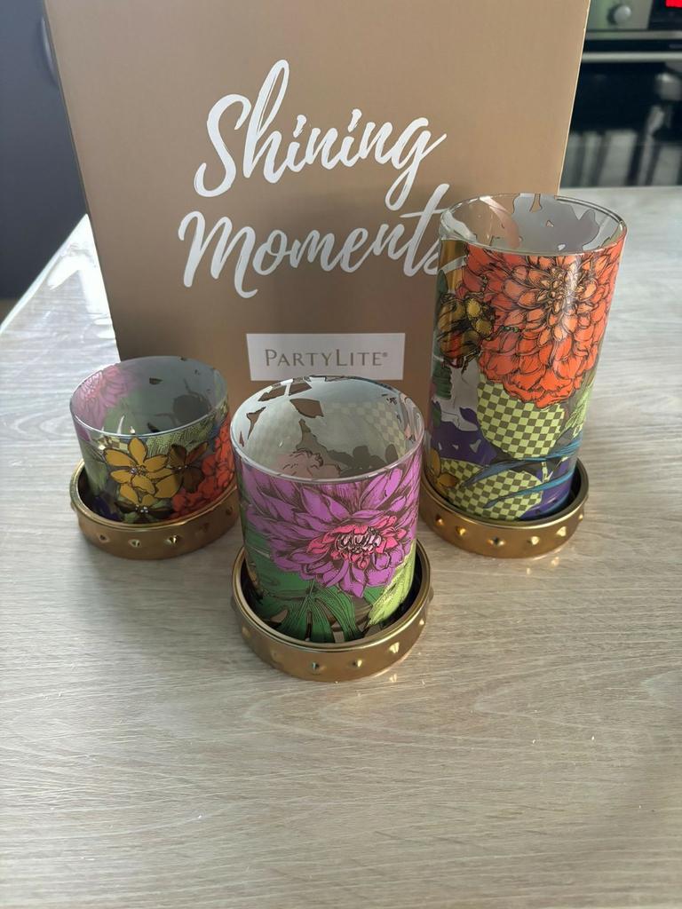 Trio porte-bougies Garden Couture PartyLite Neuf, Ophalen of Verzenden, Nieuw