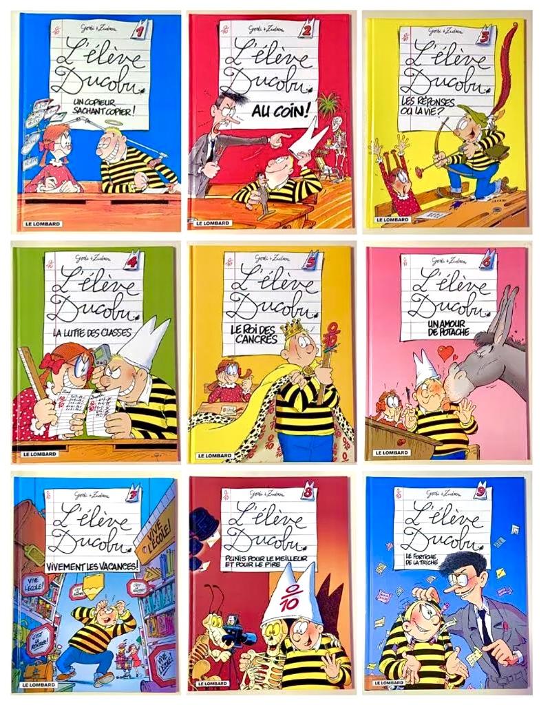 L'élève Ducobu - Lot de 9 BD n 1 à 9 en parfait état neuf, Enlèvement ou Envoi, Neuf