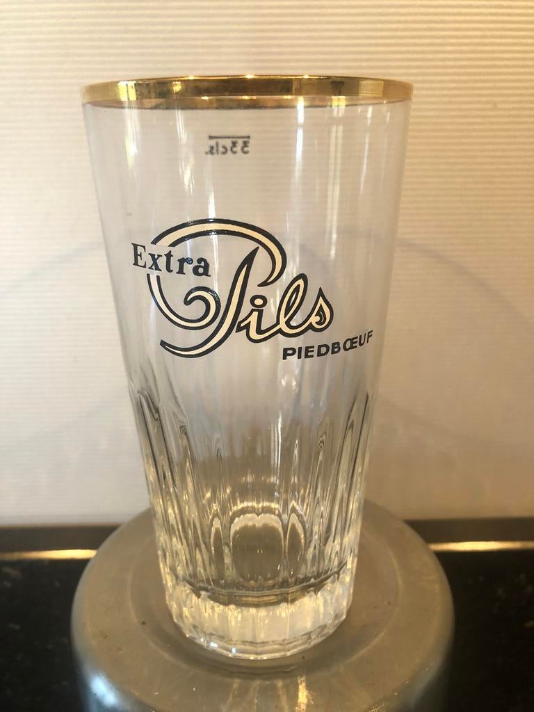jupiler PIEDBOEUF extra pils 33 CLS, Enlèvement ou Envoi, Utilisé, Verre ou Verres, Jupiler