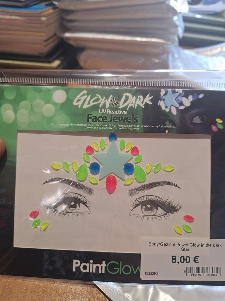 Glowpaint,gezichtsjuwelen,, Overige kleuren, Gehele gezicht, Nieuw, Ophalen of Verzenden