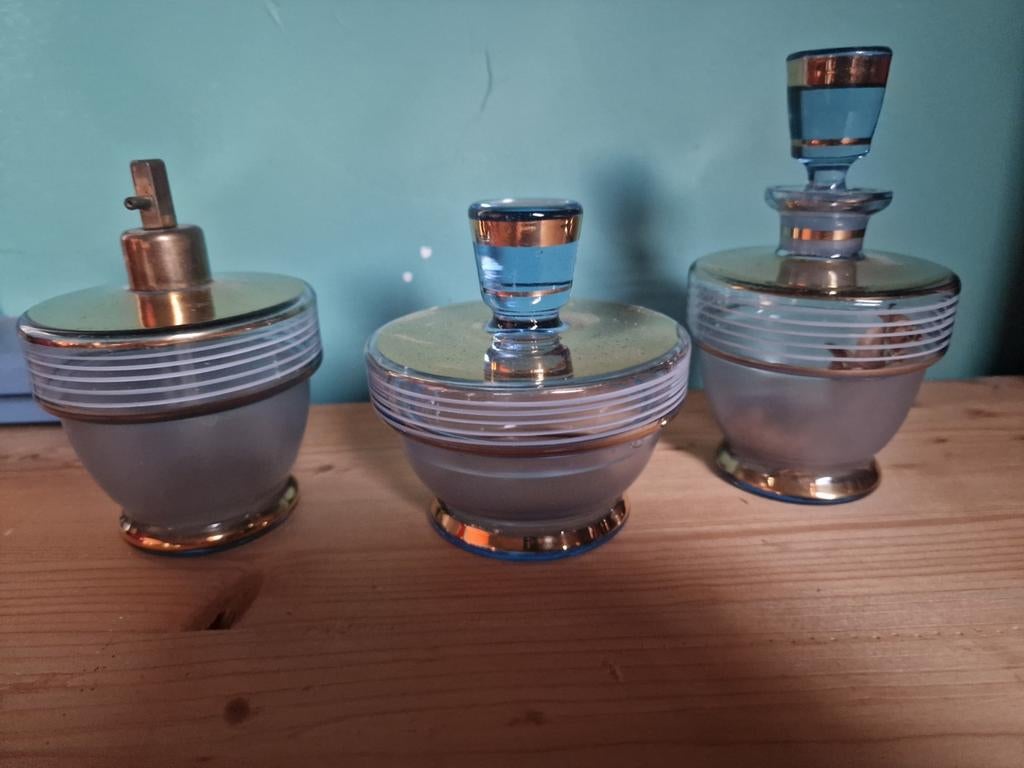 Art Deco toilette set, Antiek en Kunst, Ophalen of Verzenden
