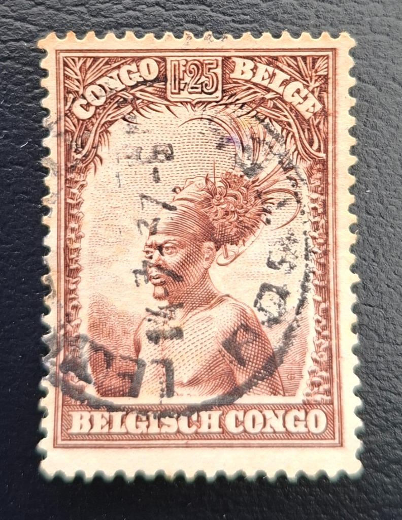 Postzegel Belgisch Congo OBP 177, Ophalen of Verzenden, Gestempeld, Gestempeld
