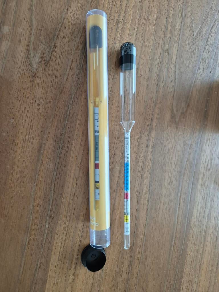 Alcoholmeter hydrometer, Ophalen