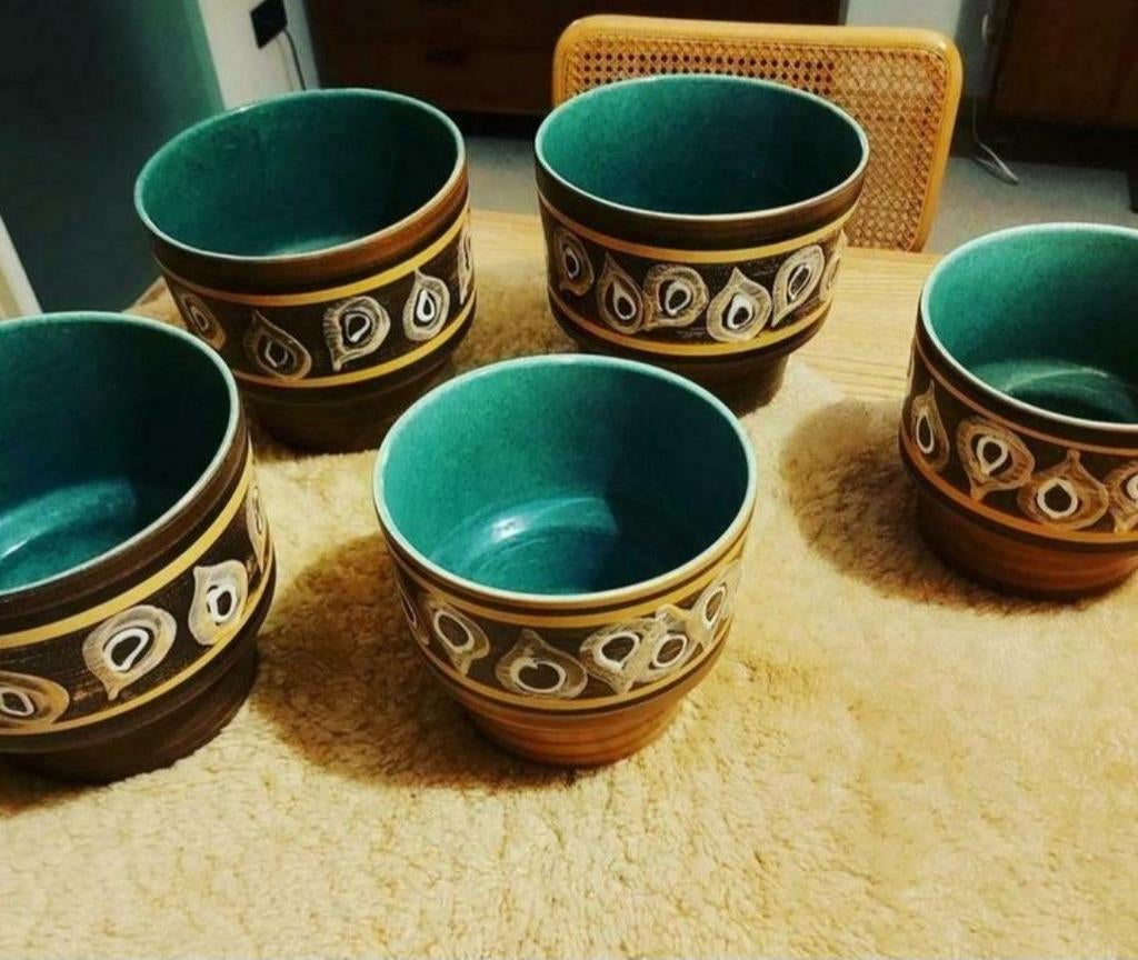 Vintage bloempot heffen belgium, Ophalen of Verzenden