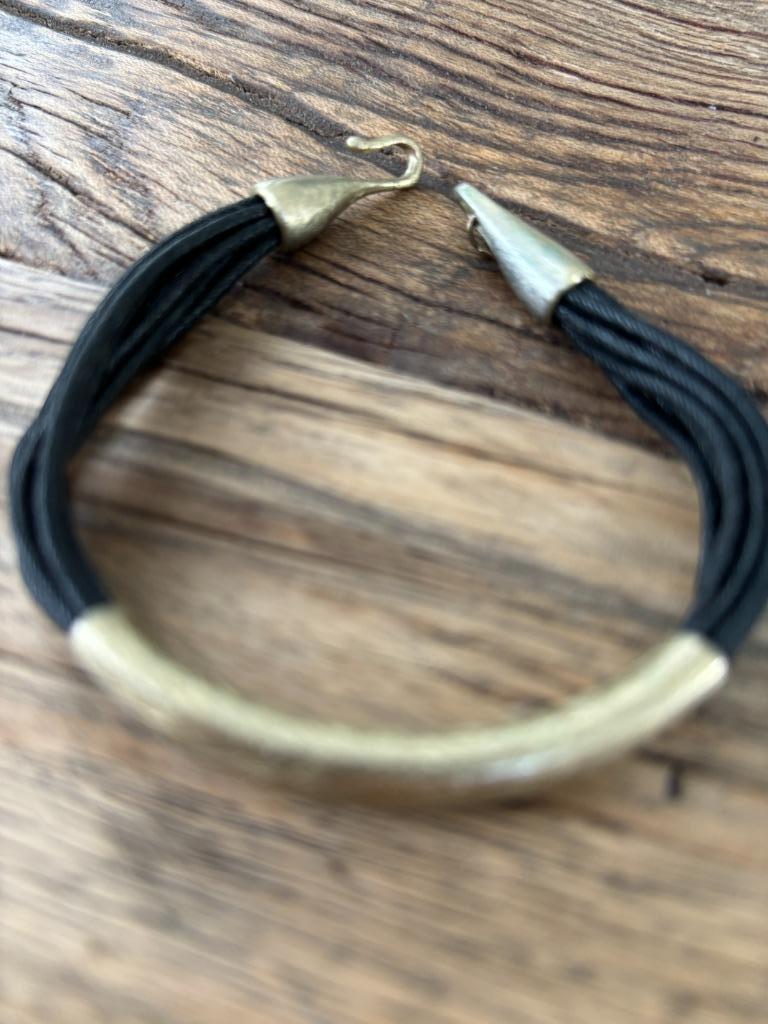 Armband Twice as nice, Ophalen of Verzenden, Zo goed als nieuw, Zwart