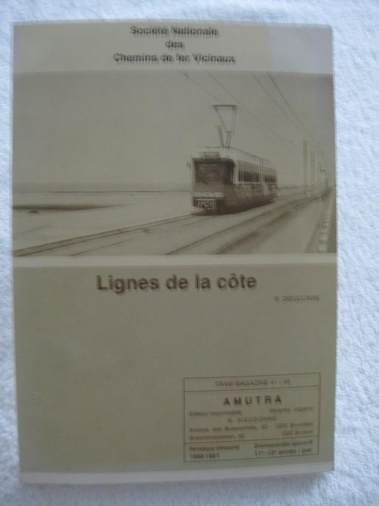 SNCV Vicinaux NMVB Côte belge – Amutra Dieudonné – 1987 rare, Collections, Trains & Trams, Enlèvement ou Envoi, Utilisé, Tram