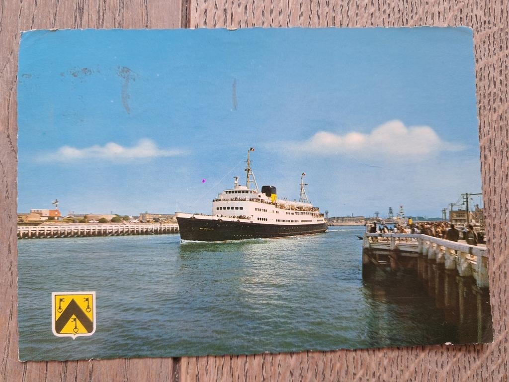 Beschreven pk : maalboot Oostende-Dover, Ophalen of Verzenden, Zo goed als nieuw