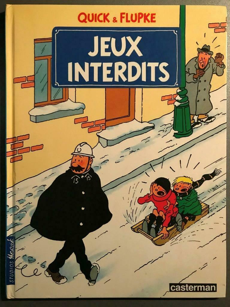 B.D. Quick et Flupke : Jeux interdits 1985, Une BD, Enlèvement ou Envoi, Utilisé, Hergé