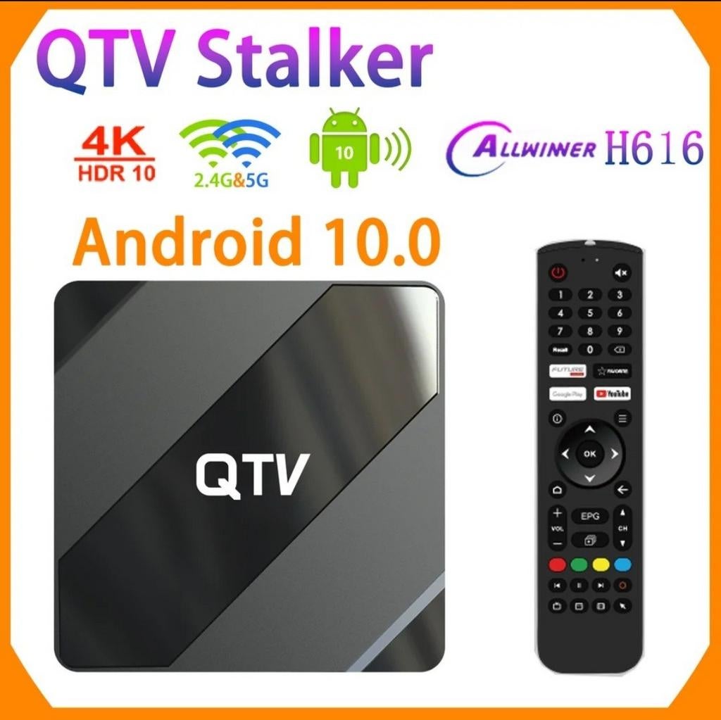 Boîtier Android 10 Qtv X5 4k, Enlèvement, Neuf, Audio optique, Moins de 500 GB