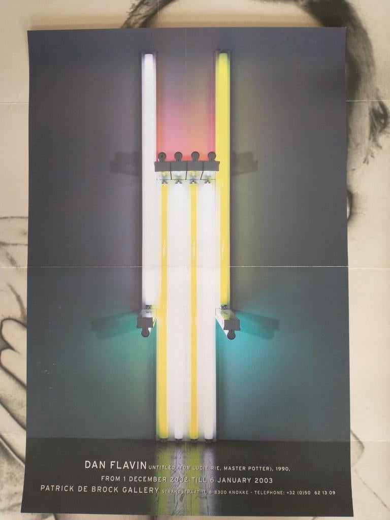 Dan Flavin 2003 affiche, Verzamelen, Posters, Ophalen of Verzenden, Gebruikt