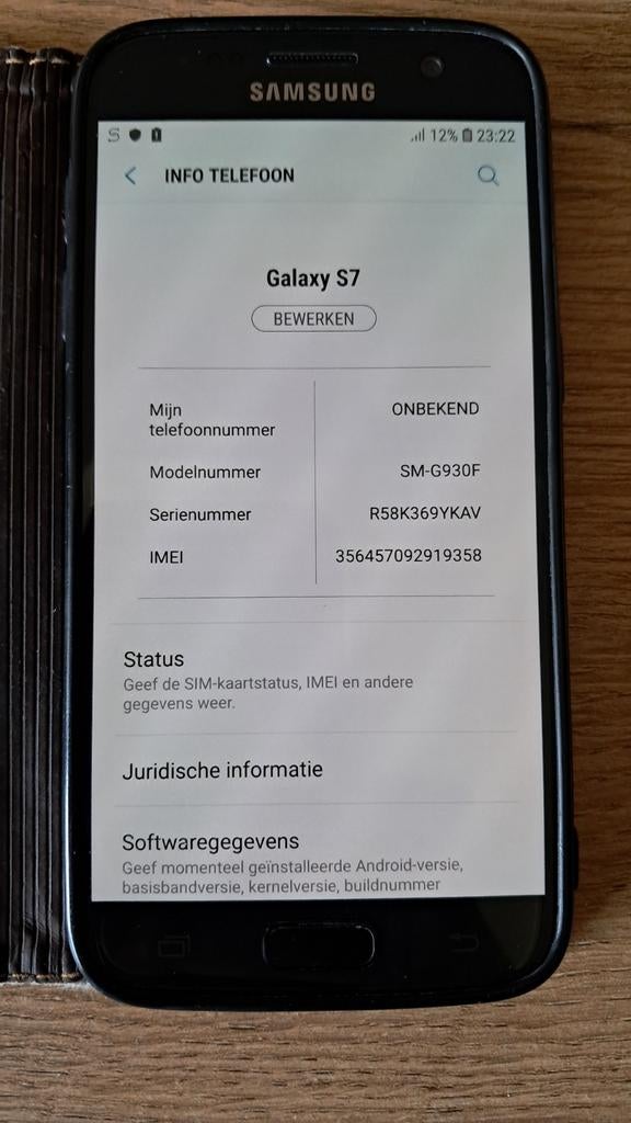 Samsung Galaxy s7, Zwart, Ophalen of Verzenden, Zo goed als nieuw, Galaxy S2 t/m S9