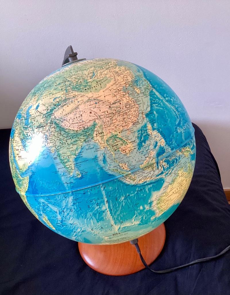 Te koop een Italiaanse wereldbol met lamp, Ophalen, Zo goed als nieuw