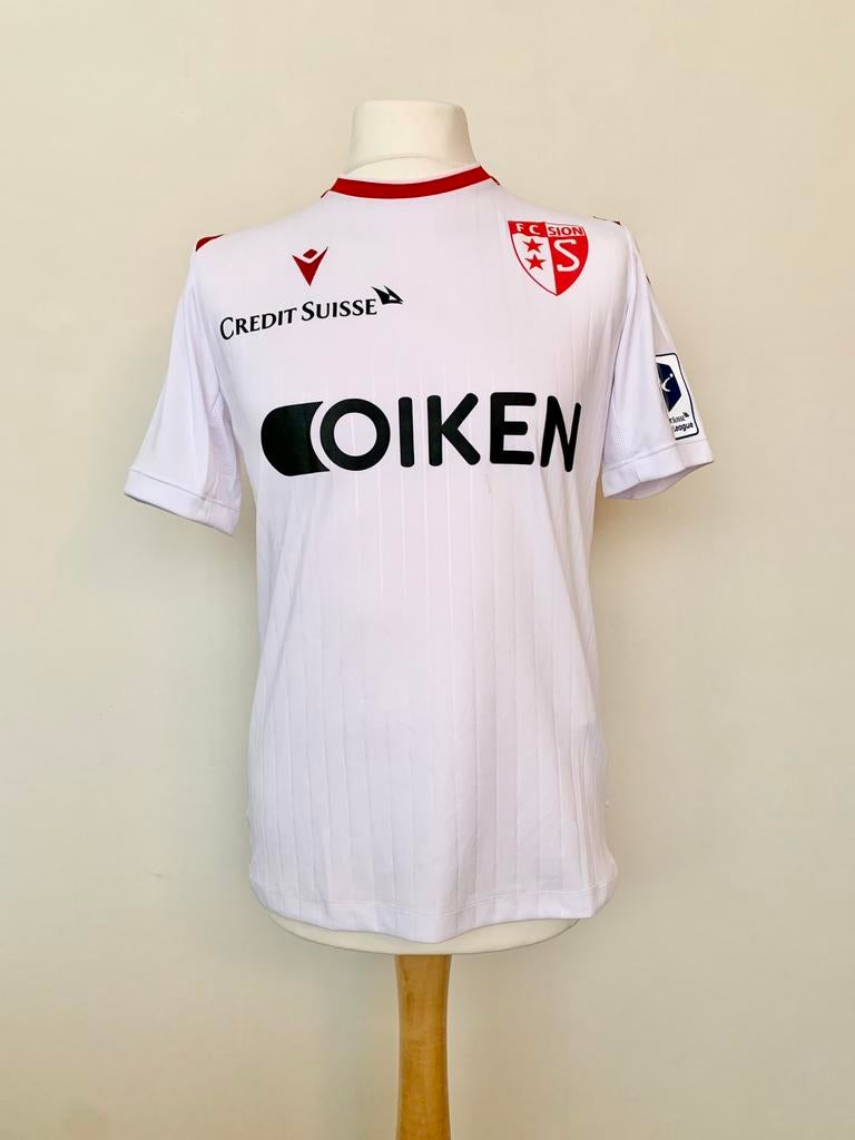 Football Club Sion 2020 Home Hoarau signed Switzerland shirt, Taille S, Enlèvement ou Envoi, Comme neuf, Maillot