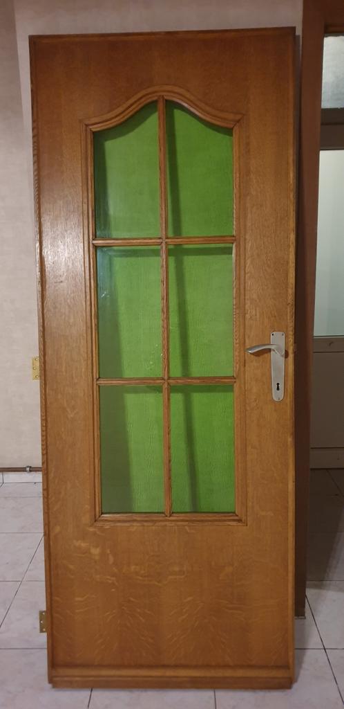 Binnendeur, Doe-het-zelf en Bouw, Ophalen, Glas, Binnendeur