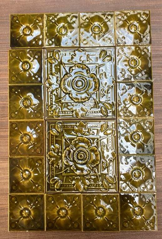 Beaux carreaux muraux anciens intacts, Enlèvement ou Envoi