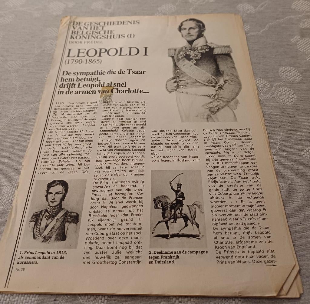 De geschiedenis van het Belgisch koningshuis: 5 koningen, Verzamelen, Ophalen of Verzenden, Gebruikt, Tijdschrift of Boek