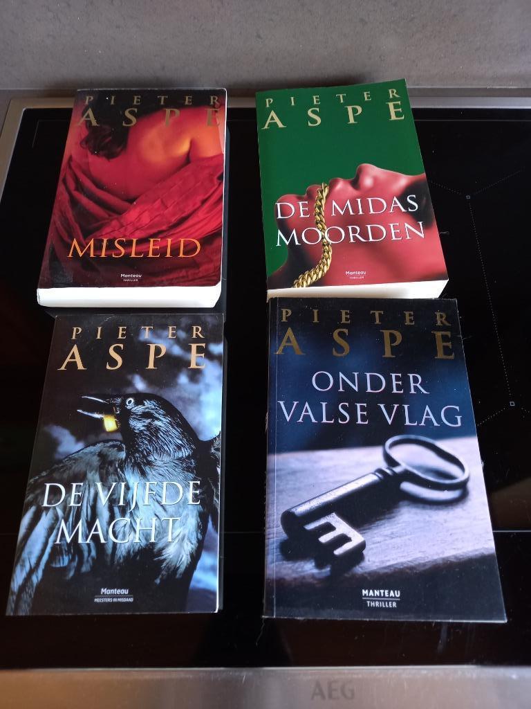 4 boeken Pieter Aspe, Ophalen of Verzenden, Gelezen, Pieter Aspe, België
