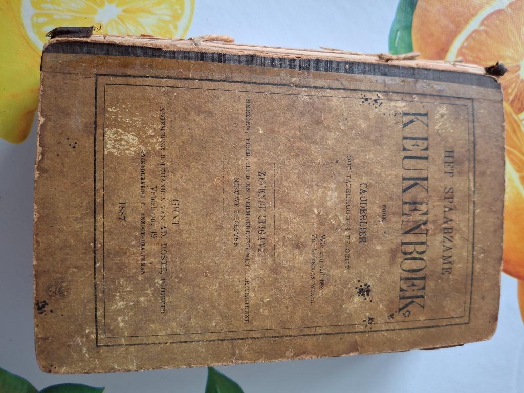 Het spaarzame keukenboek - Cauderlier 1887 (7e), Livres, Livres de cuisine, Utilisé, Enlèvement ou Envoi