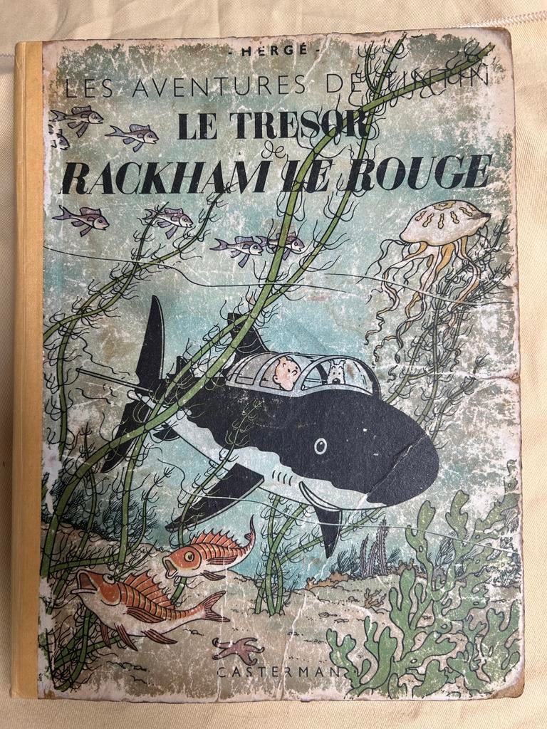 Tintin Le Trésor de Rackham le Rouge EO A24-1945-BDM 3500€, Livres, Enlèvement ou Envoi