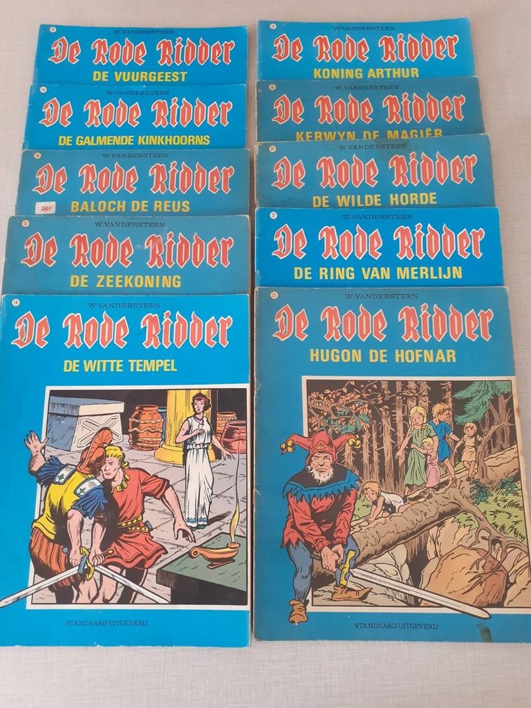 De Rode Ridder, herdrukken., Gelezen, Willy Vandersteen, Ophalen of Verzenden, Meerdere stripboeken