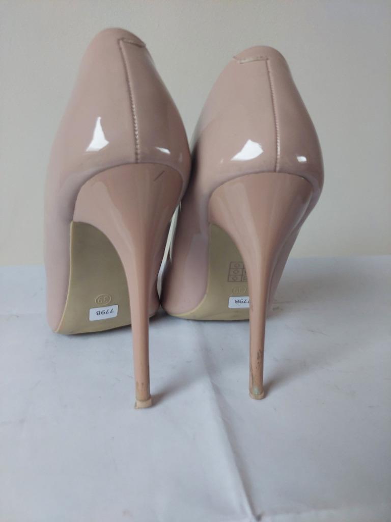 779B* EMANUELA P mooie nude pumps (39), Pumps, Verzenden, Zwart, Gedragen