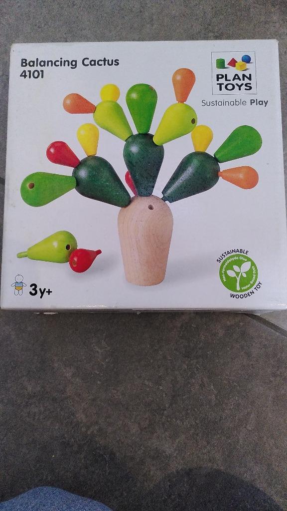 Plantoys Balancing Cactus: houten (leuk, mooi) balanceerspel, Kinderen en Baby's, Ophalen, Zo goed als nieuw, Overige typen