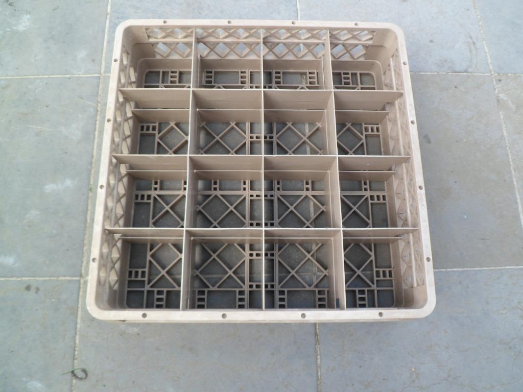 TRAEX Glass Master beige 16 compartimenten glashouder, Ophalen of Verzenden, Gebruikt